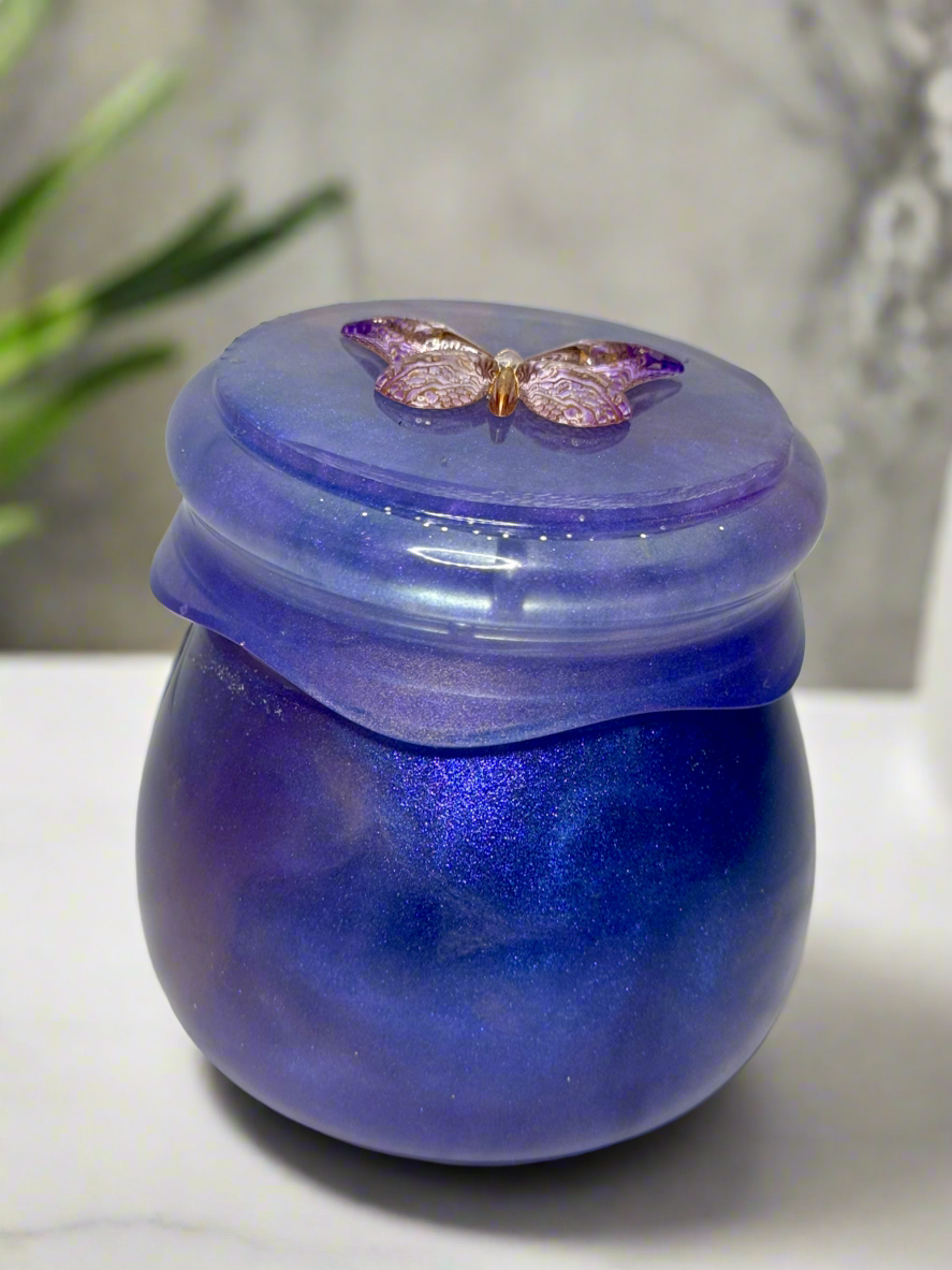 Butterfly Jar. Screw top