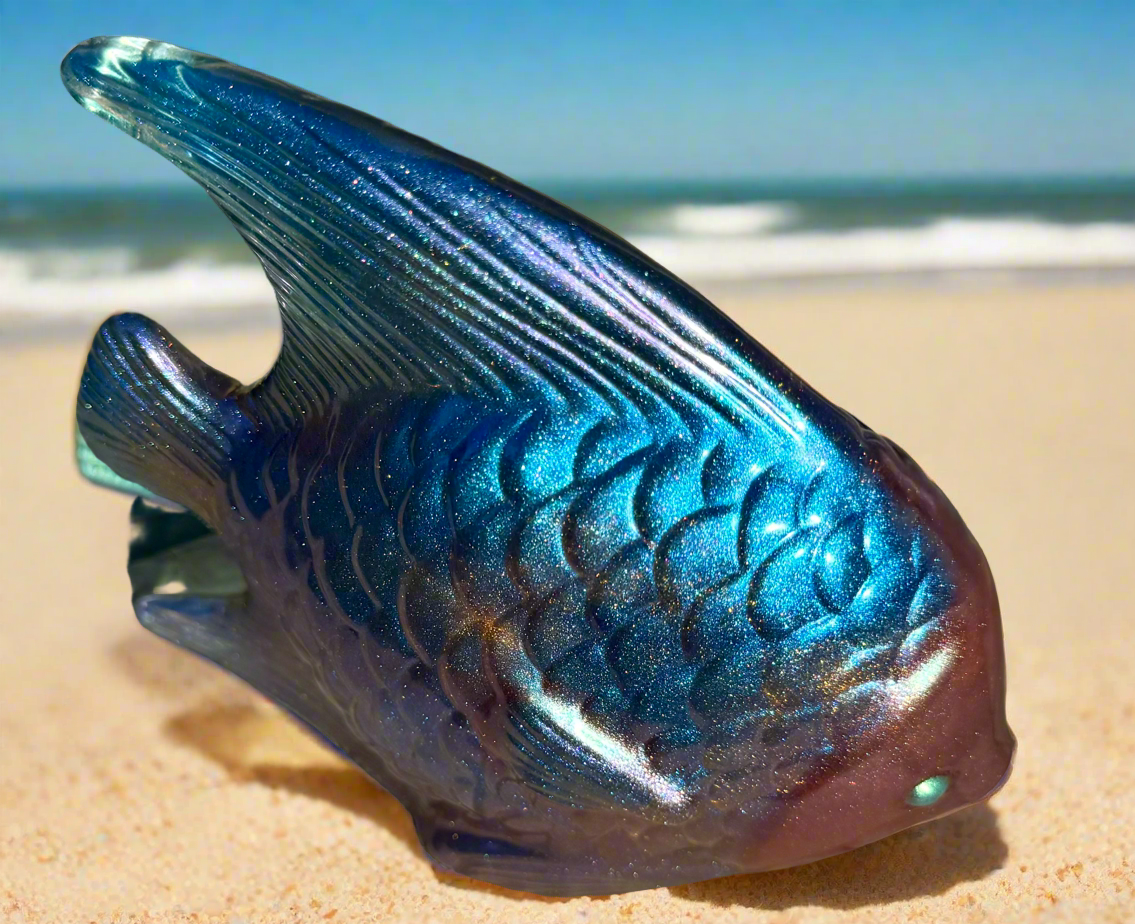 Metallic Fish Statue