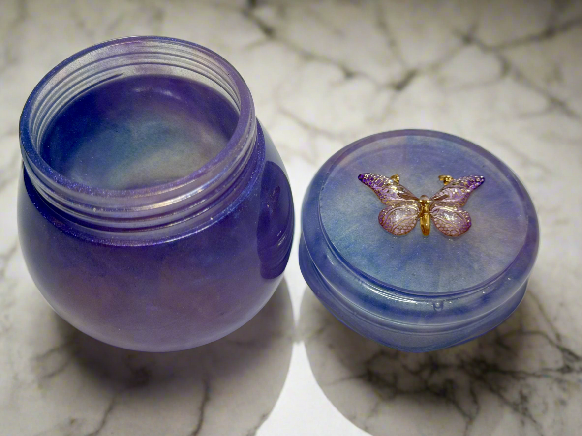 Butterfly Jar. Screw top