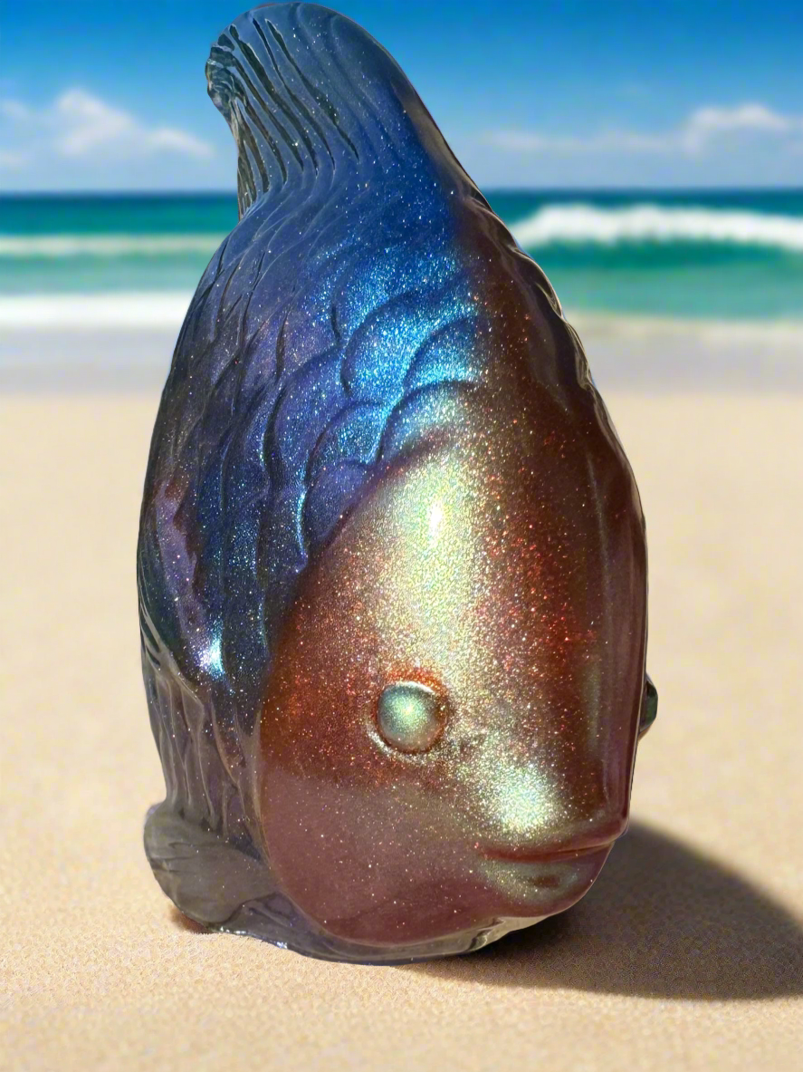 Metallic Fish Statue