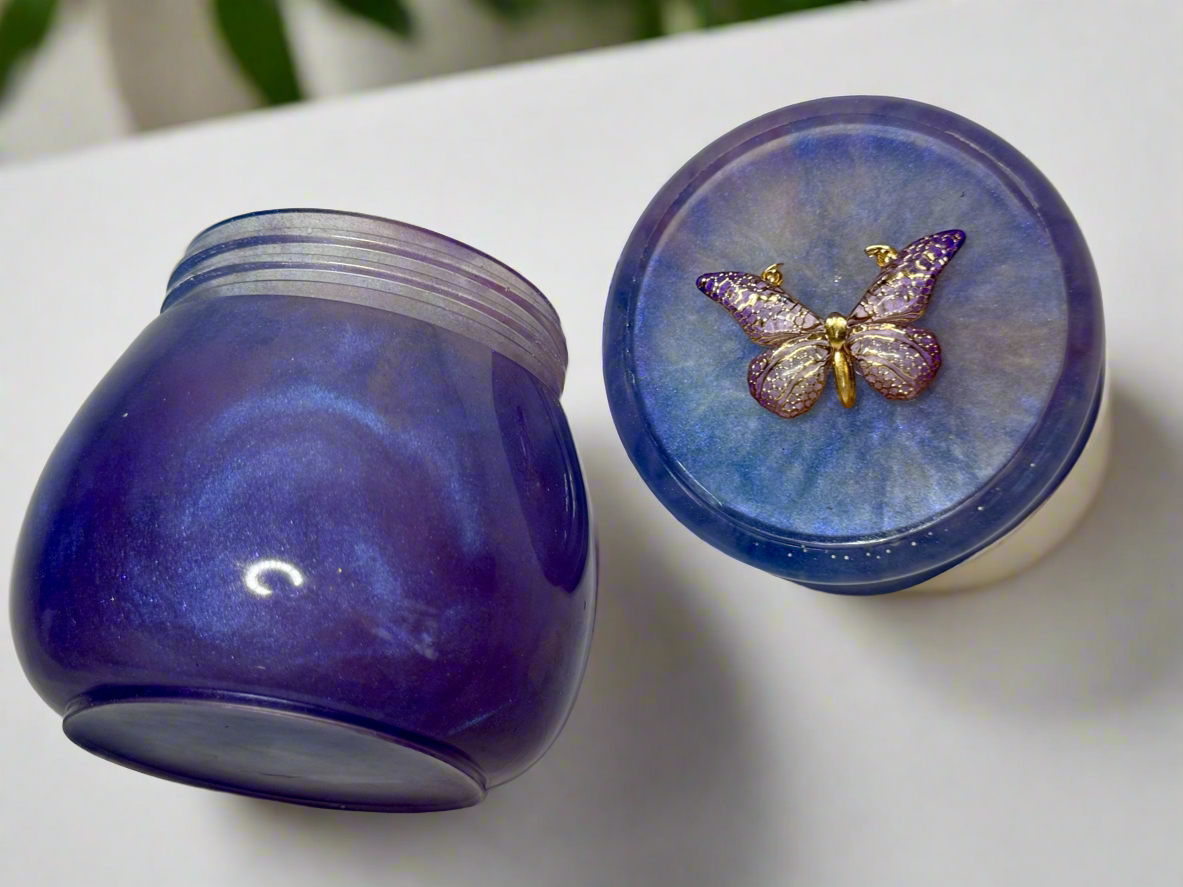 Butterfly Jar. Screw top