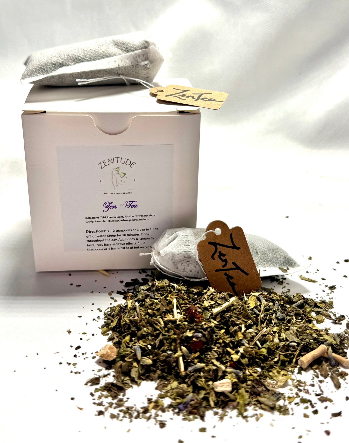 Zen ~ Tea anti-anxiety, stress reduction, sense of well being, peace & calm throughout the day.