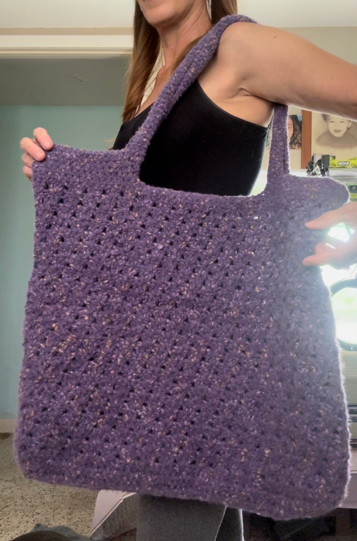 Boho style Tote Bag.  Hand Crafted with Love