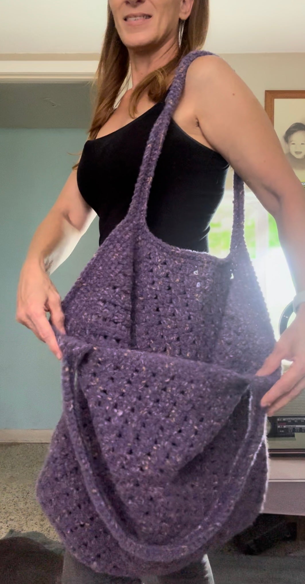 Boho style Tote Bag.  Hand Crafted with Love