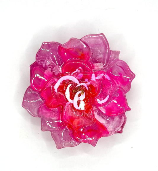 Pink Resin Flower